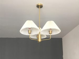 Pleated Chandelier 3H CH3003-OW
