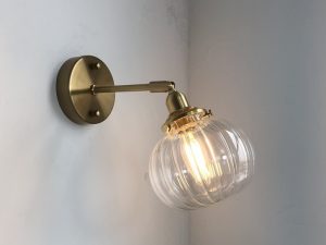 Wall Light with Clear Glass Lampshade WL3032-CL