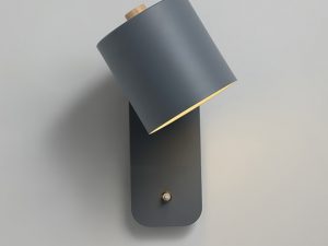 Wall Light with Grey Lampshade WL3033-GY