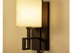 Wall Light with Grey Lampshade WL3035-BK