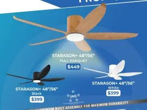 Alaska Starason 5 Blades with optional LED Light (3 Color Options)