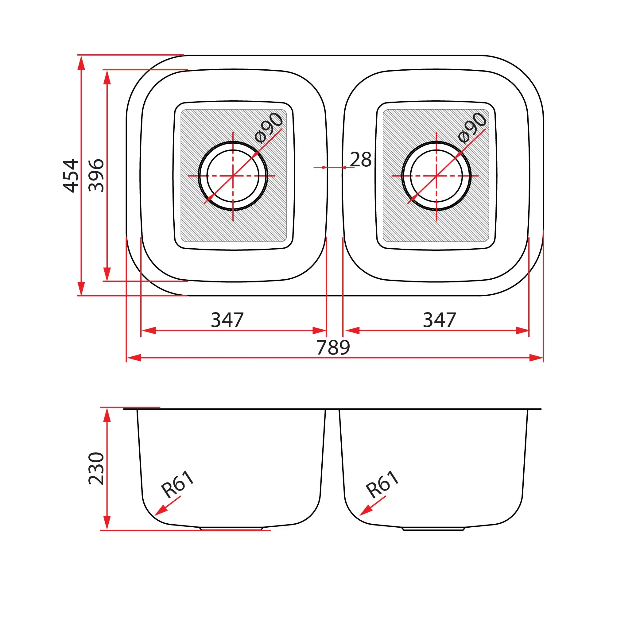 FOX 620 79U Dimension 1000 x1000