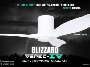 Point One (PO) Blizzard VSPEC-IV Smart Wifi Ceiling Fan