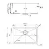 FSD 22214 Single Bowl Sink Under Mount Nano Coating Dimension 768x768 1 FSD 22214 Single Bowl Sink Under Mount Nano Coating Dimension 768x768 1