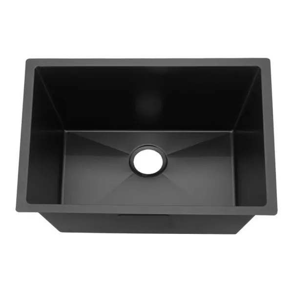 FSD 22332 Single Bowl Under Mount Sink R10 Nano Pearl Black Coating