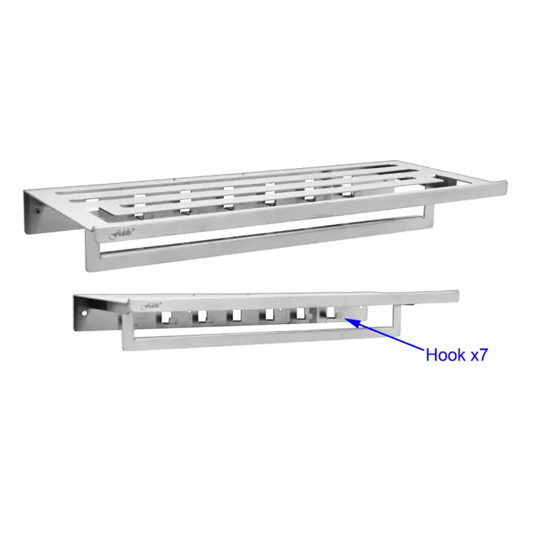 FAC 835056 Towel Rack with Multi Robe Hook Ron Series