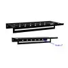 FAC BK835056 Towel Rack with Multi Robe Hook Ron Series Black