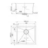 FSD 21201 Single Bowl Under MountR19 Dimension