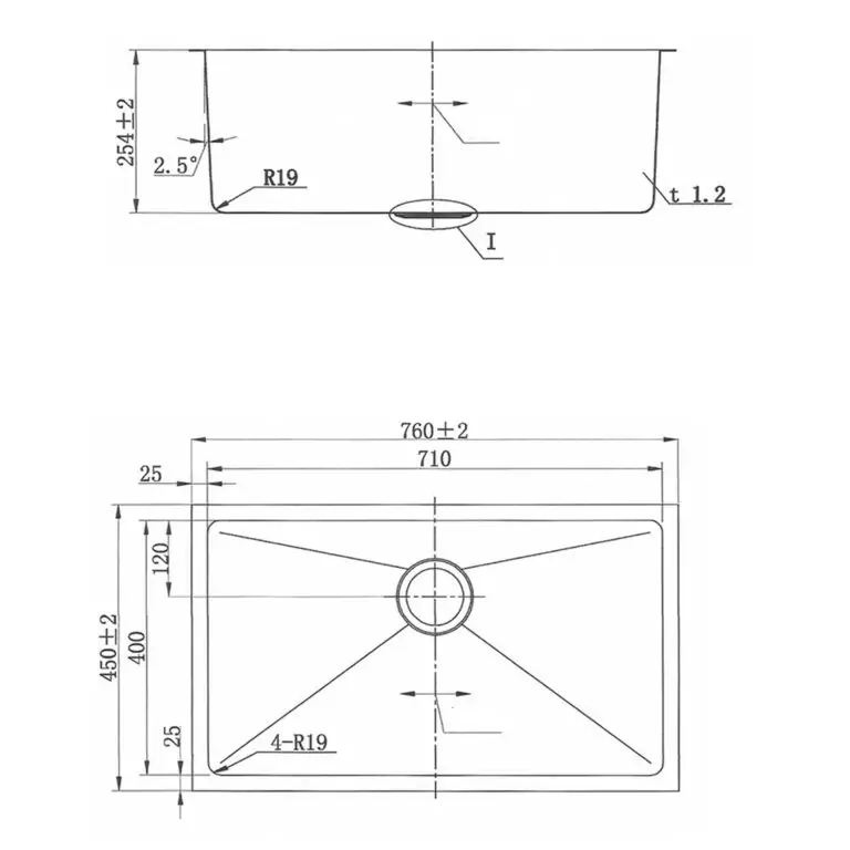 FSD 21203 Single Bowl Under Mount Sink