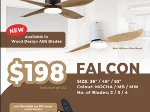 Bestar Falcon DC Smart Ceiling Fan with LED