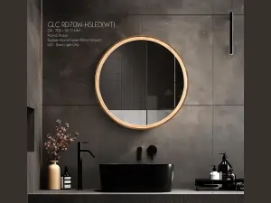 Glorex LED Mirror - Hand Motion Sensor - GLC RD70W-HSLED (WT)