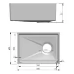 Fidelis Single Bowl Kitchen Sink (Embossed Nano Finished) (600 to 760 mm)