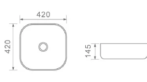 Dusche Countertop Basin 1001104 White