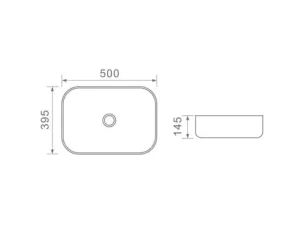 Dusche Countertop Basin 1001105 White