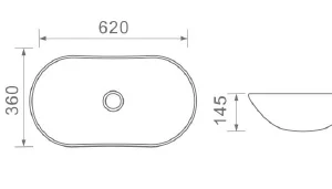Dusche Countertop Basin 1001107 White