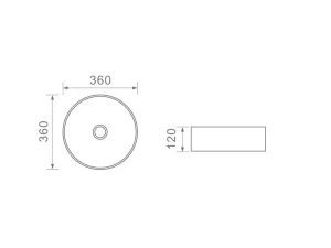 Dusche Countertop Basin 1001115 White