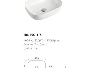 Dusche Countertop Basin 1001116 White