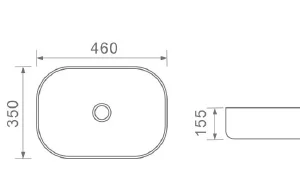 Dusche Countertop Basin 1001118 White