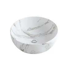 Dusche Countertop Basin 1001121WMB White Matt Marble