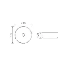Dusche Countertop Basin 1001127TZW Terrazzo