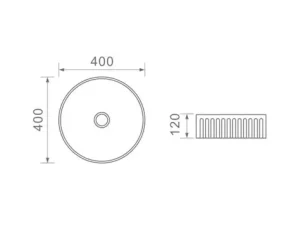 Dusche Countertop Basin 1001132MW Matt White