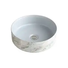 Dusche Countertop Basin 1001115SMB Marble With Silver