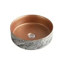 Dusche Countertop Basin 1001115BMB Marble With Bronze
