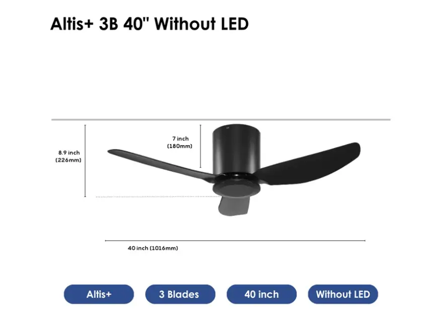 Crestar Altis+ 3Blades NL 40 BLK