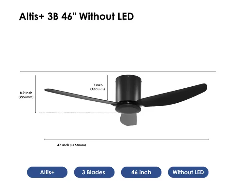 Crestar Altis+ 3Blades NL 46 BLK