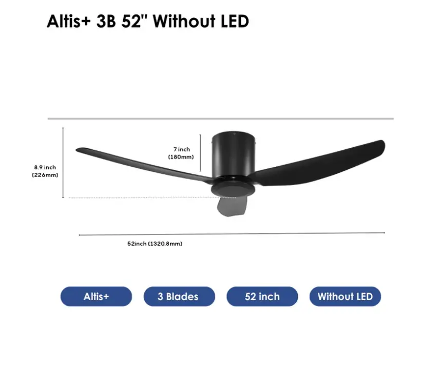 Crestar Altis+ 3Blades NL 52 BLK