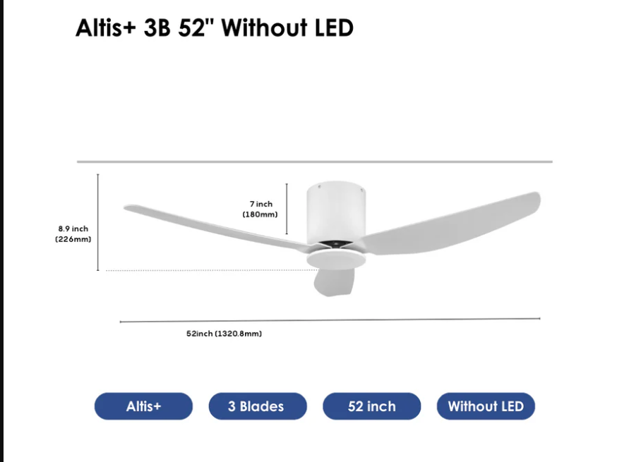 Crestar Altis+ 3Blades NL 52 WH