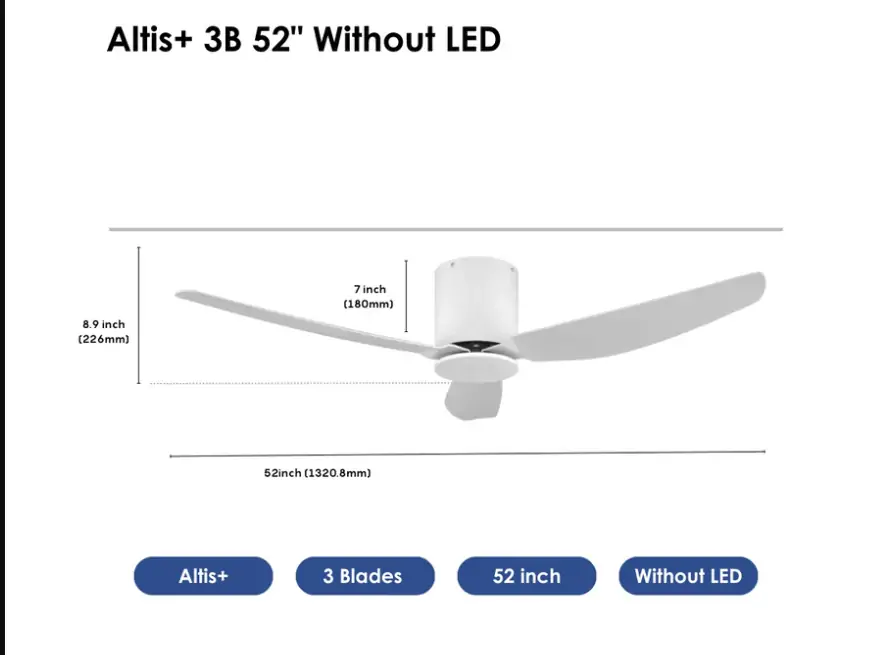Crestar Altis+ 3Blades NL 52 WH