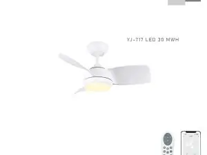 Youkain Vigor YJ-717 Smart Enabled Ceiling Fan
