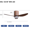 Crestar Altis+ 3Blades LED 40 WLN
