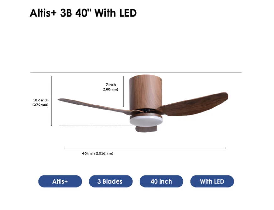 Crestar Altis+ 3Blades LED 40 WLN Crestar Altis+ 3Blades LED 40 WLN