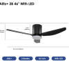 Crestar Altis+ 3Blades LED 46 BLK
