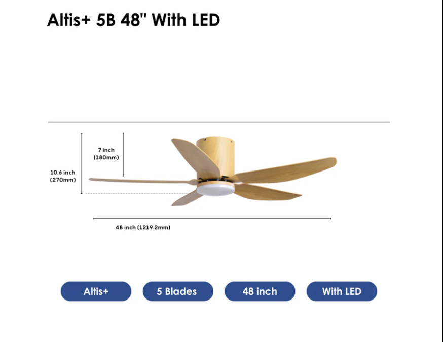 Crestar Altis+ 5Blades LED 48 MPLW Crestar Altis+ 5Blades LED 48 MPLW