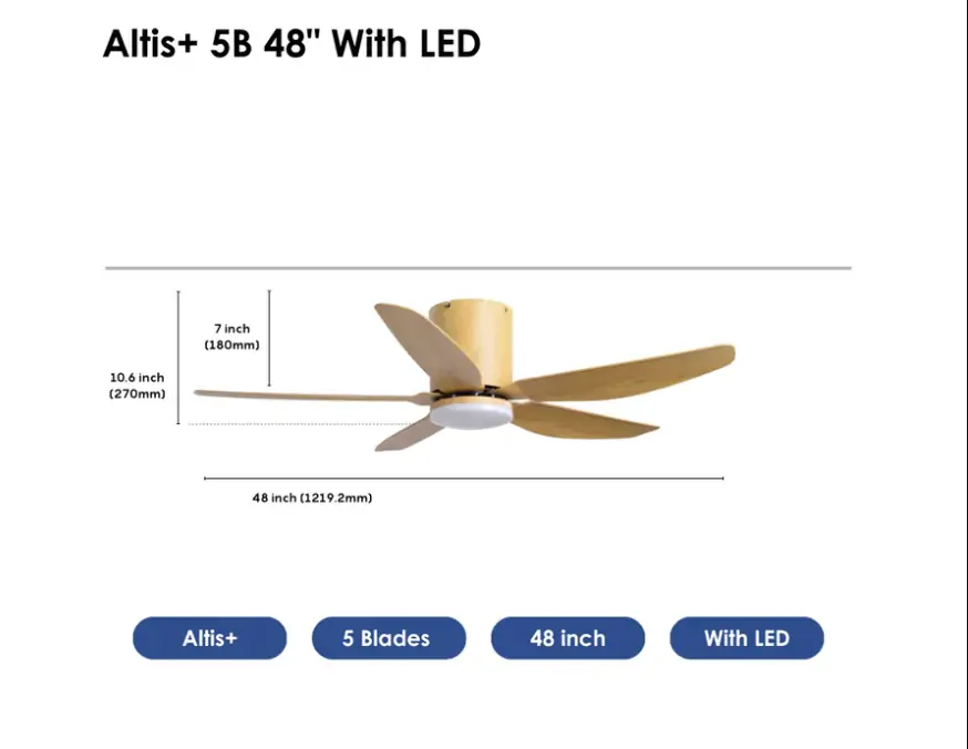 Crestar Altis+ 5Blades LED 48 MPLW