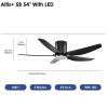 Crestar Altis+ 5Blades LED 54 BLK