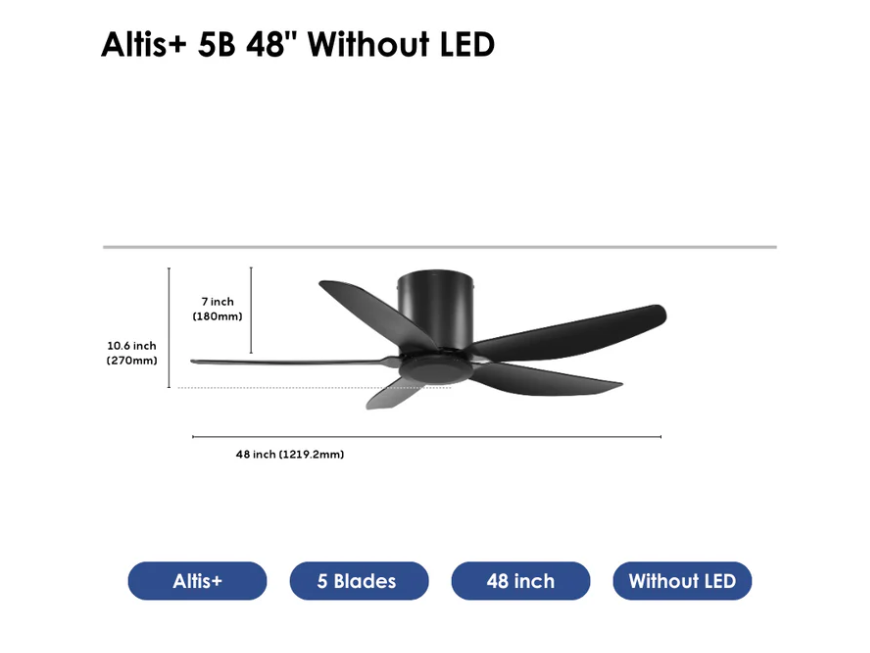 Crestar Altis+ 5Blades NL 48 BLK Crestar Altis+ 5Blades NL 48 BLK