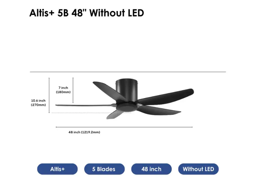 Crestar Altis+ 5Blades NL 48 BLK