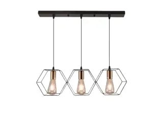 Geo LH3623/3 Black Pendant