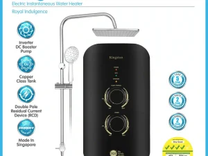 707 Instant Water Heater with Rainshower Kingston