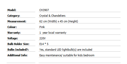 CH3907 Product Details