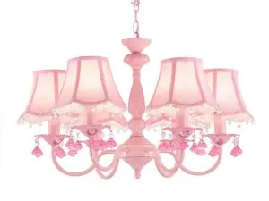 Pink Chandelier 6 Head CH3907-PK6