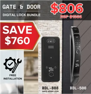 Best D BDL-500 & 888 Gate & Door Bundle — available at Regal Lighting Singapore.