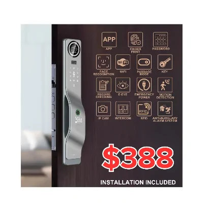 Best D BDL-5000 Smart Digital Door Lock Singapore S$388 with Free Installation at Regal Lighting