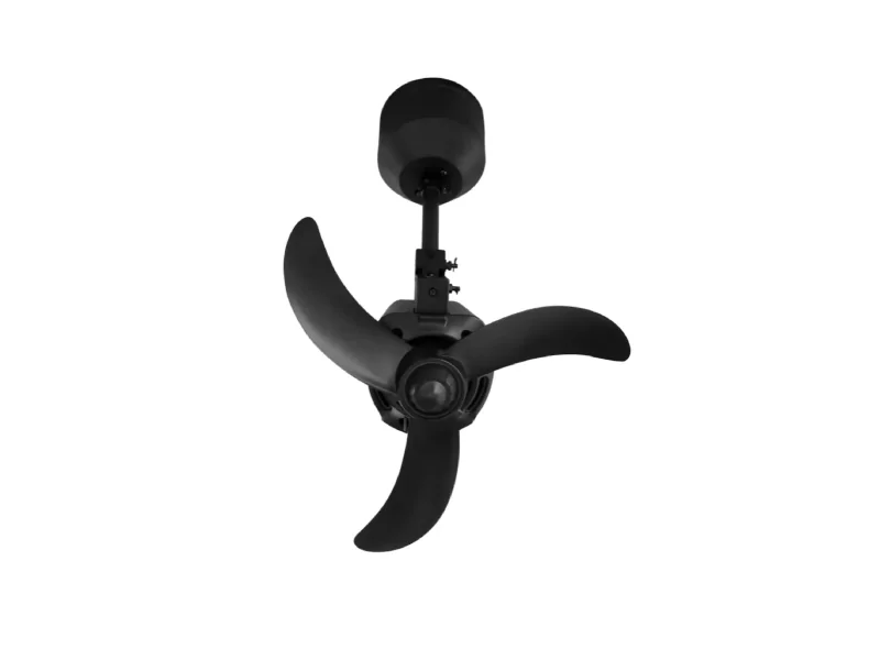 Mowe Atlas smart corner fan mounted on a kitchen wall