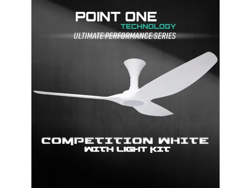 Point One Typhoon ceiling fan with glass fibre blades