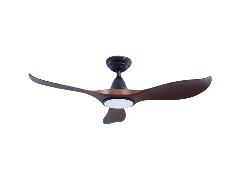Efenz ceiling fan in black hugger finish with dimmable LED